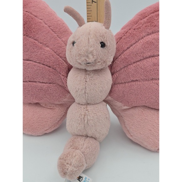 Retired Jellycat Soft Plush 10" Beatrice Pink Purple Butterfly EUC Fast Shipping - Picture 3 of 9
